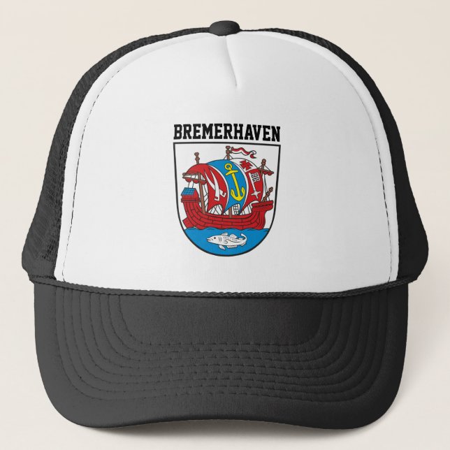 Wappen von Bremerhaven, Deutschland Truckerkappe (Vorderseite)