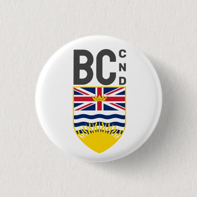Wappen von British Columbia - CND Button (Vorderseite)