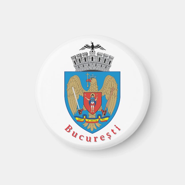 Wappen von Bukarest, Rumänien Magnet (Vorne)