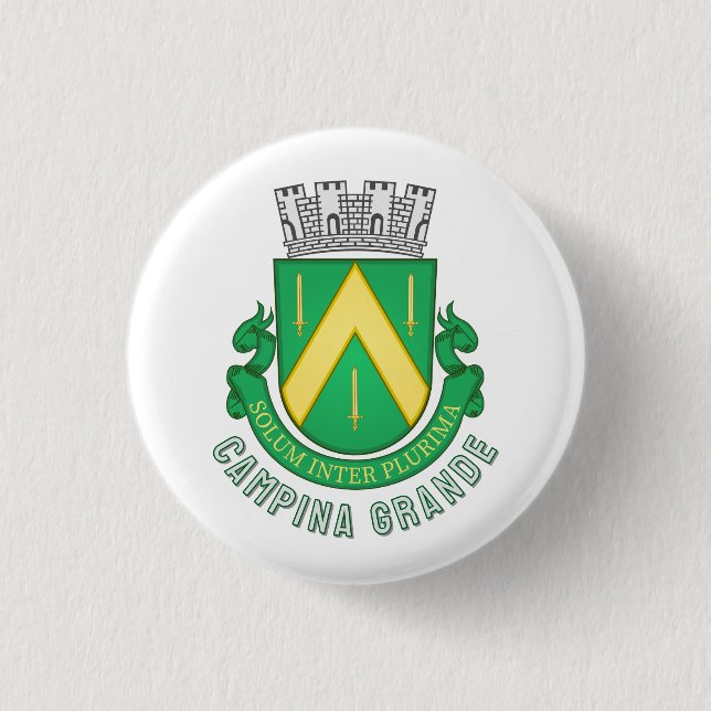 Wappen von Campina Grande, Paraíba - BR Button (Vorderseite)