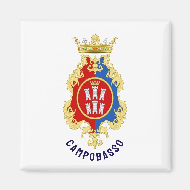 Wappen von Campobasso, Italien Magnet (Vorne)