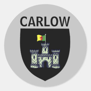 Wappen von Carlow (Stadt), Republik Irland Runder Aufkleber