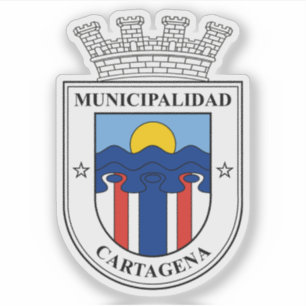 Wappen von Cartagena, Chile Aufkleber