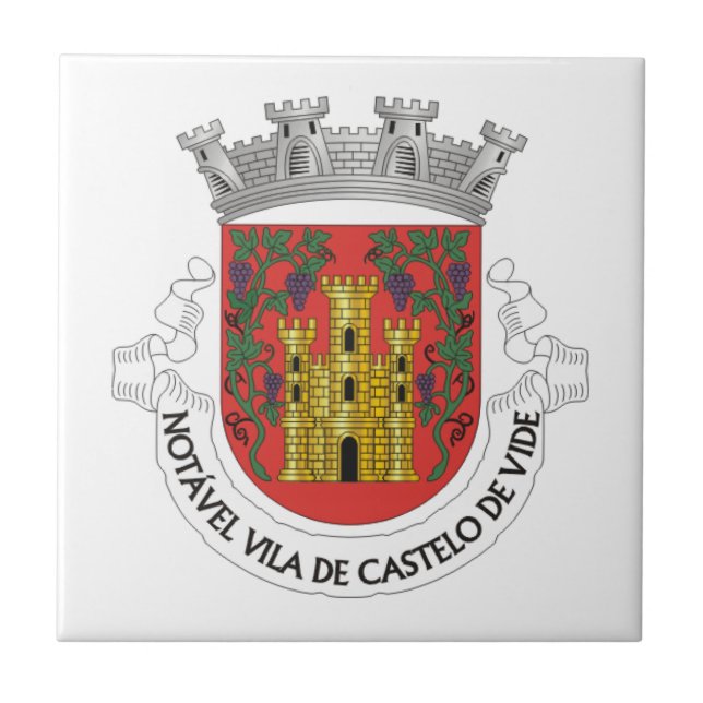 Wappen von Castelo de Vide, Portugal Fliese (Vorderseite)