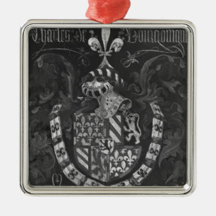 Wappen von Charles de der Burgund Silbernes Ornament
