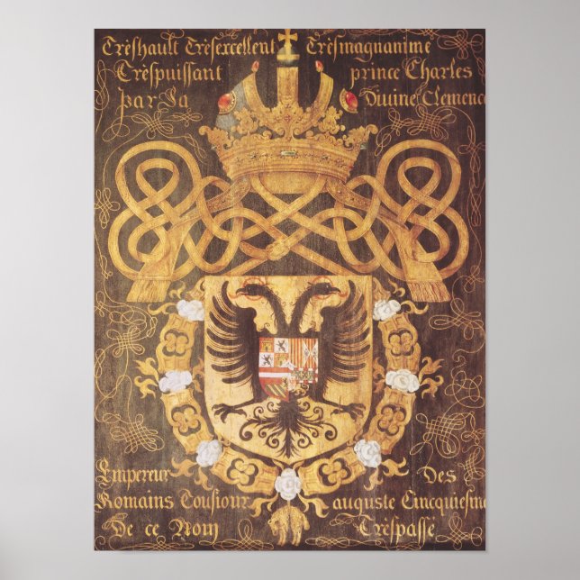 Wappen von Charles V des 23. Kapitels Poster (Vorne)