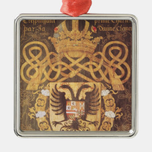 Wappen von Charles V des 23. Kapitels Silbernes Ornament