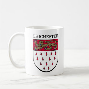Wappen von Chichester, West Sussex (England) Kaffeetasse