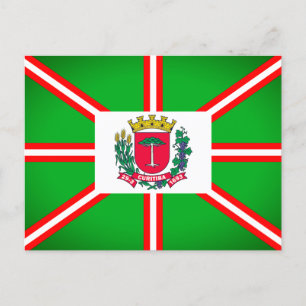 Wappen von Curitiba, Brasilien Postkarte