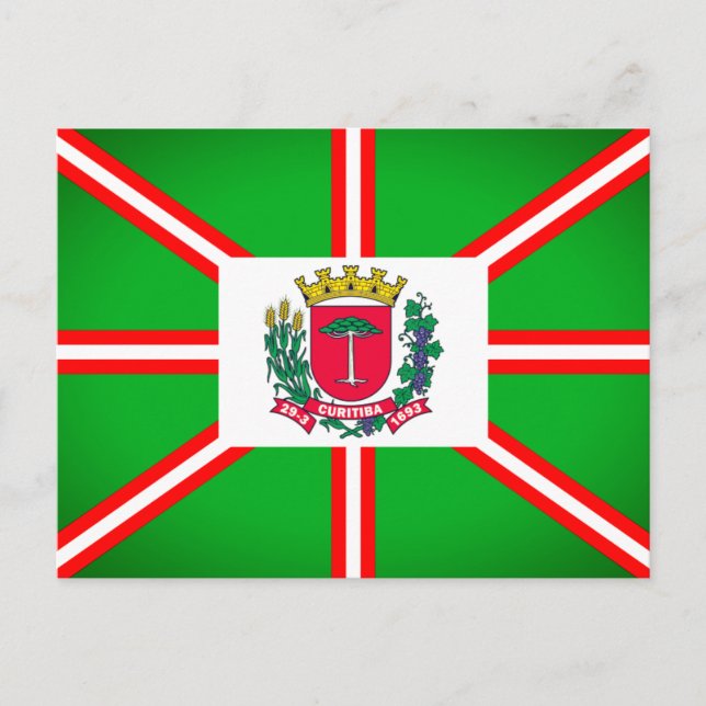 Wappen von Curitiba, Brasilien Postkarte (Vorderseite)