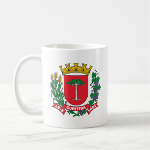 Wappen von Curitiba, Brasilien Tasse des Kaffees
