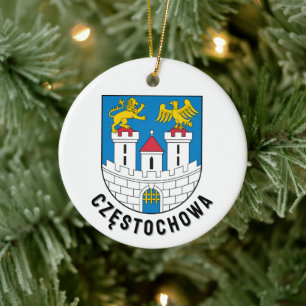 Wappen von Częstochowa, Polen Keramik Ornament
