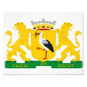 Wappen von Den Haag, Niederlande. Fotodruck