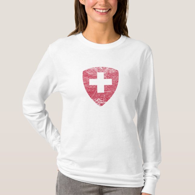Wappen von der Schweiz T-Shirt (Vorderseite)