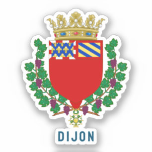 Wappen von Dijon, Frankreich Aufkleber