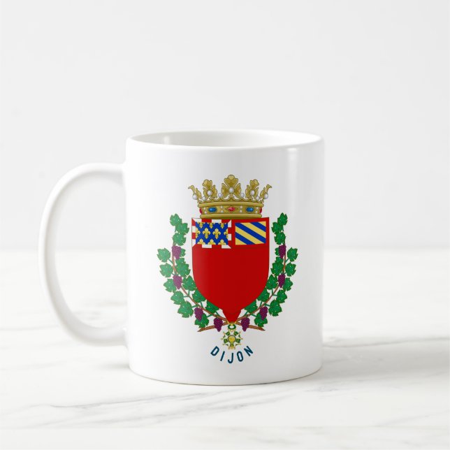 Wappen von Dijon, Frankreich Kaffeetasse (Links)