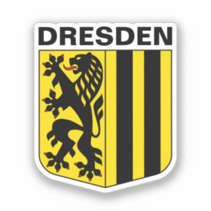 Wappen von Dresden, Deutschland Aufkleber