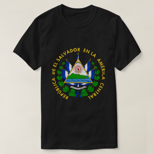 Wappen von El Salvador T-Shirt (Design vorne)