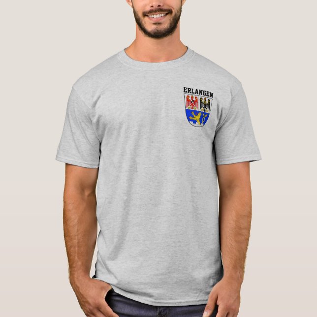 Wappen von Erlangen, T - Shirt DEUTSCHLAND (Vorderseite)