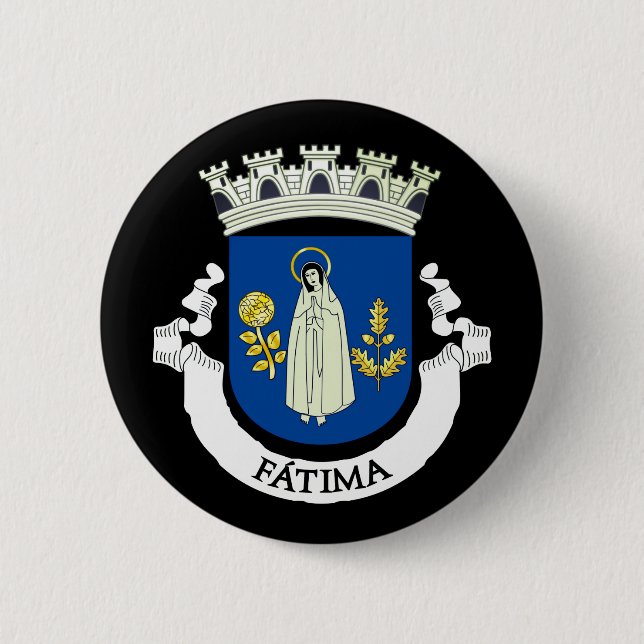 Wappen von Fátima, Portugal Button (Vorderseite)