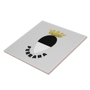 Wappen von Ferrara, ITALIEN Fliese