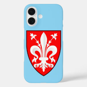 Wappen von Florenz Rote Florentiner Lilie iPhone 16 Hülle