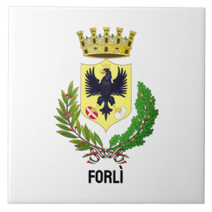 Wappen von Forlì, ITALIEN Fliese