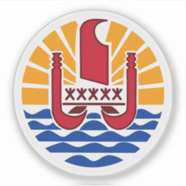 Wappen von Französisch-Polynesien Aufkleber