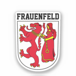 Wappen von Frauenfeld, Schweiz Aufkleber