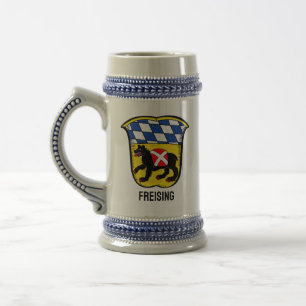 Wappen von Freising, Deutschland Bierglas