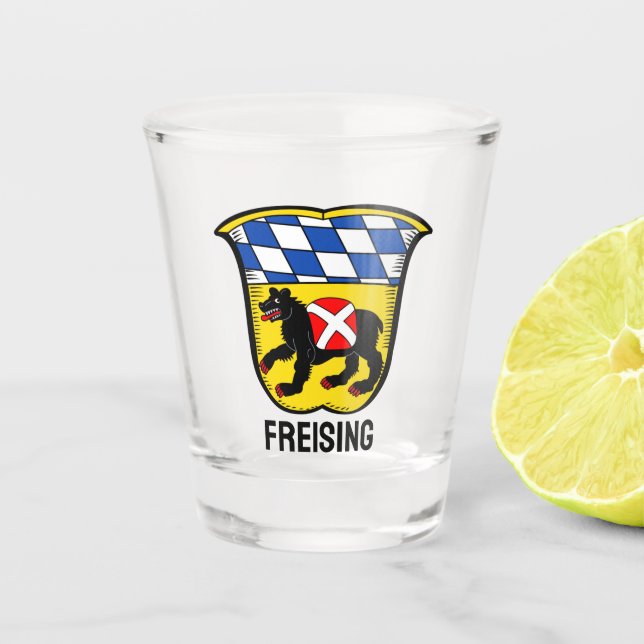 Wappen von Freising, Deutschland Schnapsglas (Vorderseite)