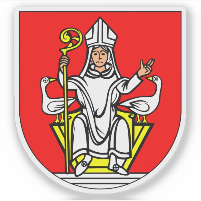 Wappen von Frenštát pod Radhoštěm, Tschechische Re Aufkleber (Vorderseite)