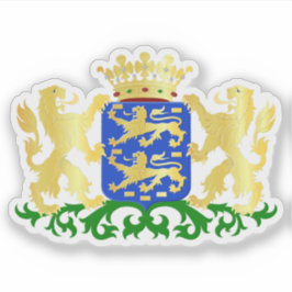 Wappen von Friesland, Niederlande Aufkleber