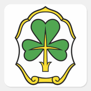 Wappen von Fürth, Deutschland Quadratischer Aufkleber