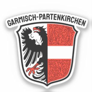 Wappen von Garmisch-Partenkirchen, Deutschland Aufkleber