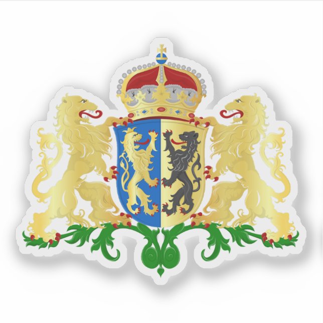 Wappen von Gelderland, Niederlande Aufkleber (Vorderseite)