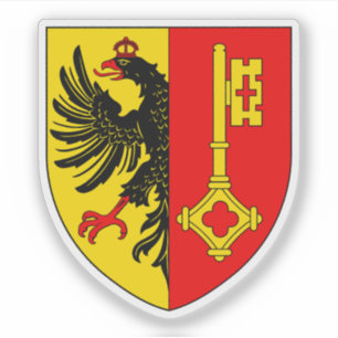 Wappen von Genf, Schweiz Aufkleber