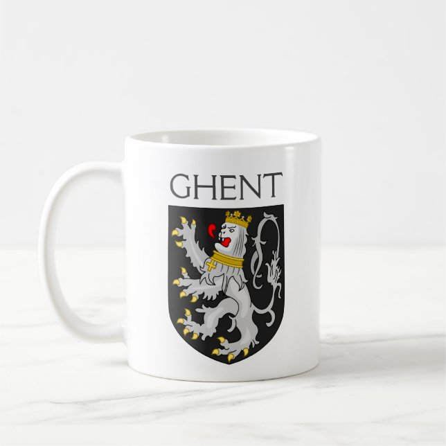 Wappen von Gent, Belgien Kaffeetasse (Links)