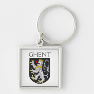 Wappen von Gent, Belgien Schlüsselanhänger