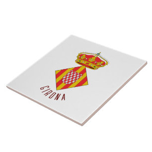 Wappen von Girona Fliese