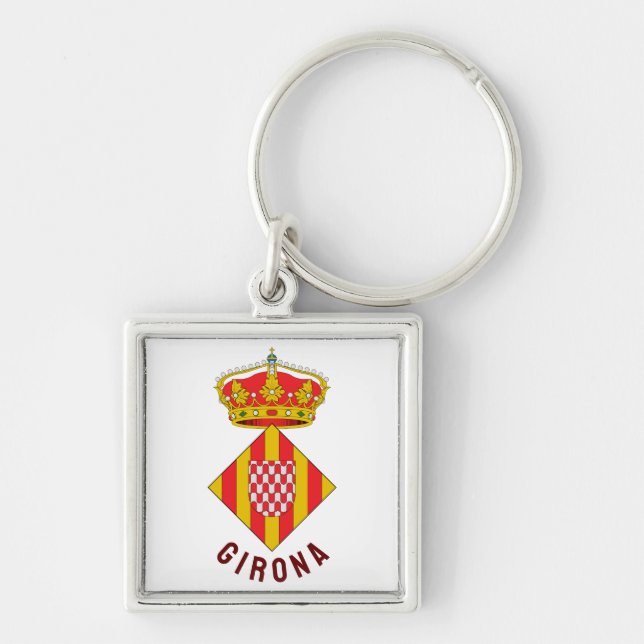 Wappen von Girona Schlüsselanhänger (Vorne)