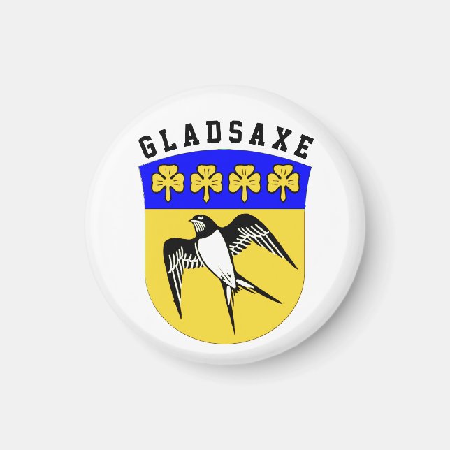 Wappen von Gladsaxe, Dänemark Magnet (Vorne)