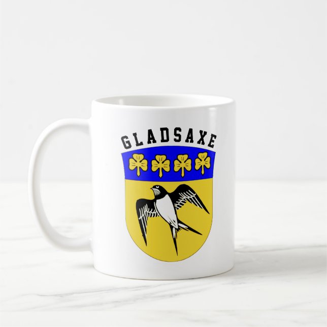 Wappen von Gladsaxe, Dänemark Tasse Kaffee (Links)