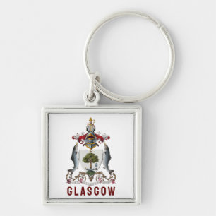 Wappen von Glasgow, SCOTLAND Schlüsselanhänger