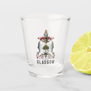 Wappen von Glasgow, SCOTLAND Schnapsglas