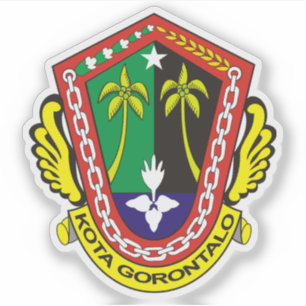 Wappen von Gorontalo, Indonesien Aufkleber