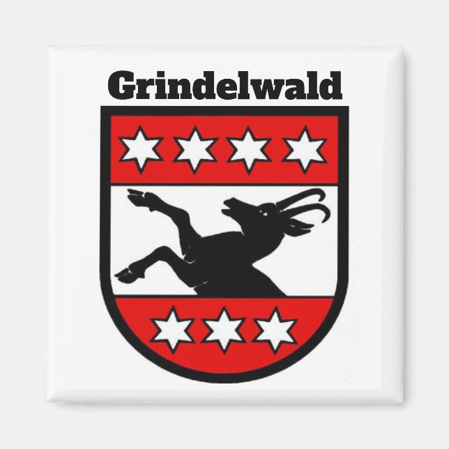 Wappen von Grindelwald, Schweiz-Magnet Magnet (Vorne)