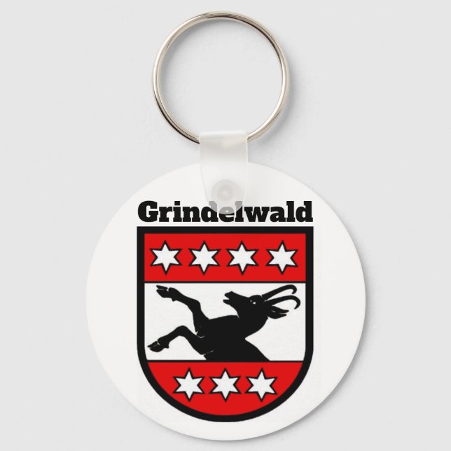 Wappen von Grindelwald, Schweiz Schlüsselanhänger (Vorderseite)