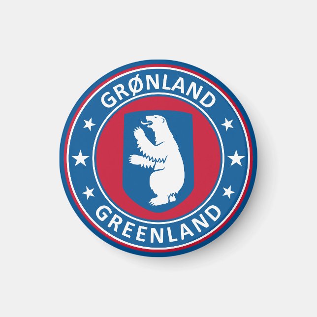 Wappen von Grönland  Magnet (Vorne)