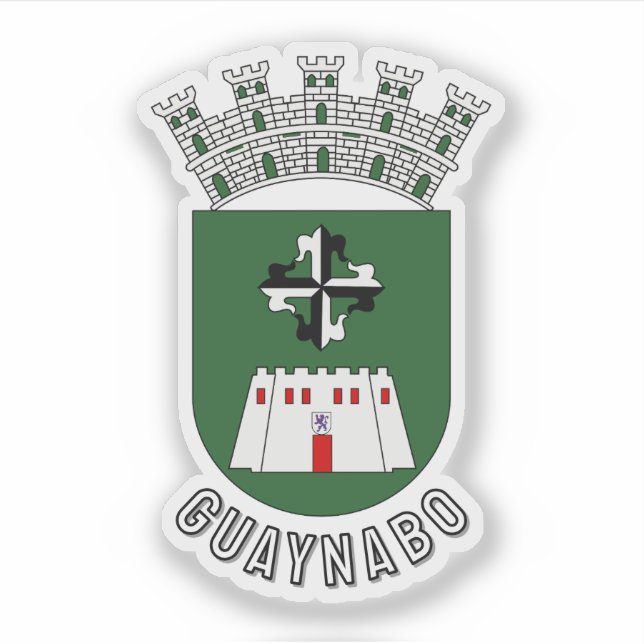 Wappen von Guaynabo, PR Aufkleber (Vorderseite)